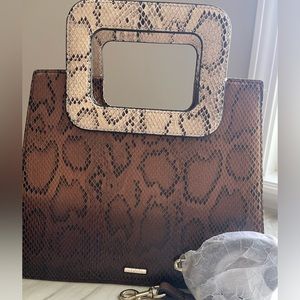 Vince Camuto snake print handbag